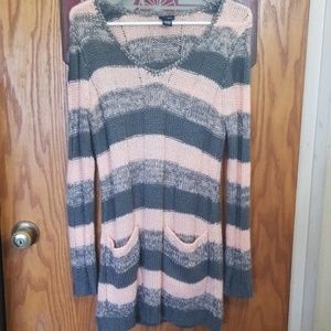 Light pink and gray tunic